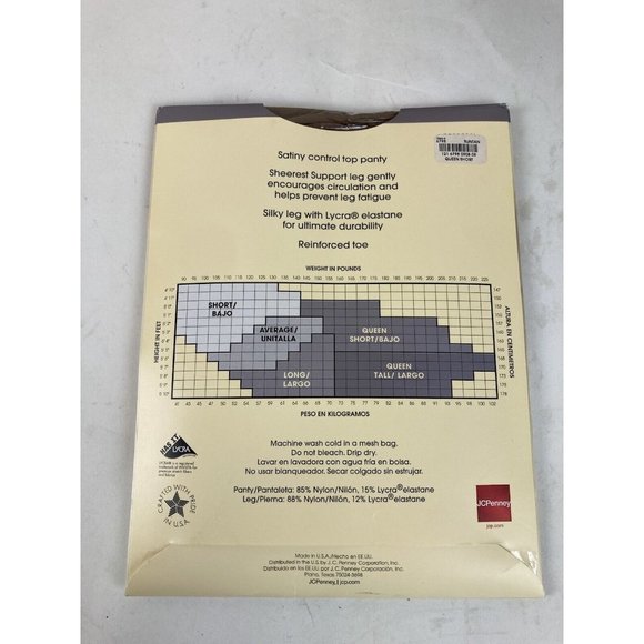 *New East 5th Sheer Caress Sheerest Support Control Top Panyt Queen Short Silky - Picture 4 of 6